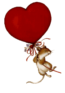 Gif animé coeur souris
